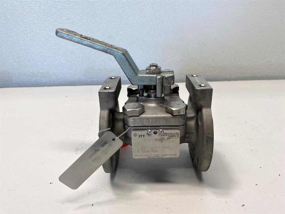 ITT Cam-Tite 1" 150# RF CF8M Top Entry Ball Valve, 1-3011-1-T1-ST7-SL4-LDS-CF8M